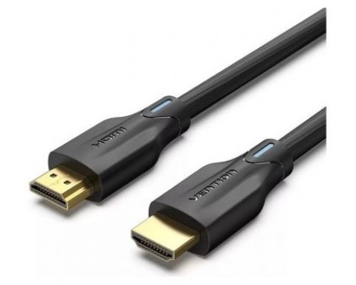 CABLE HDMI V2.1 8K M-M TRENZADO 2 M NEGRO VENTION (Espera 4 dias)