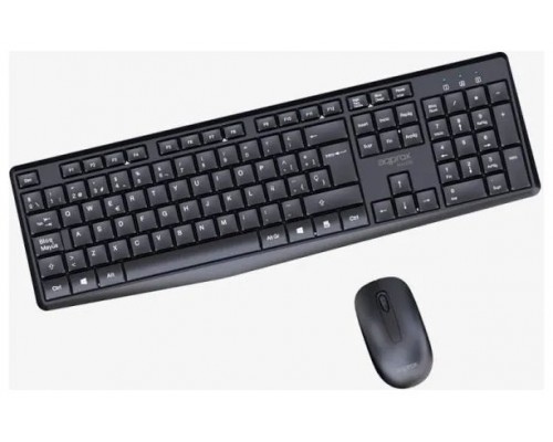 APPROX Teclado+raton inalamb X420B 1000DPI Negro