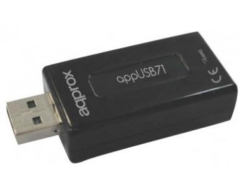 TARJETA DE SONIDO USB 7.1 APPROX  APPUSB71 + VOLUMEN