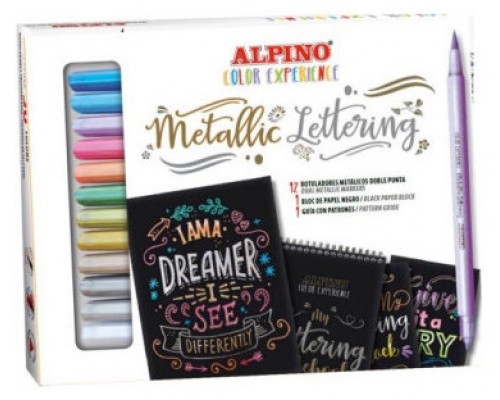 SET METALLIC LETTERING COLOR EXPERIENCE ALPINO AR010701 (Espera 4 dias)