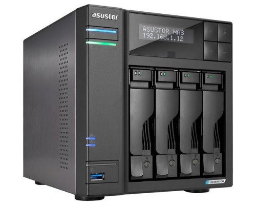 NAS ASUSTOR TOWER 4 BAY NAS QUAD-CORE 2.0GHZ DUAL 2.5GBE PORTS 4GB RAM DDR4