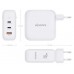 AISENS - CARGADOR GaN 140W, 2xUSB-C PD3.1 QC4.0, 1xUSB-A QC3.0, BLANCO