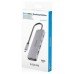 AISENS - USB-C DOCK 5 EN 1, USB-C A 1xHDMI 2xUSB-A 1xUSB-C 1xUSB-C PD, GRIS, 15CM