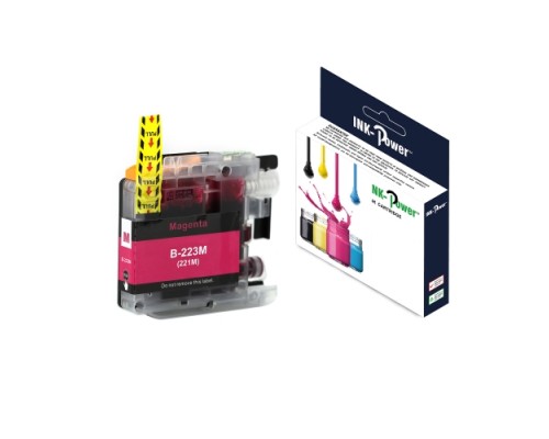 INK-POWER CARTUCHO COMP. BROTHER LC223M MAGENTA  9 ML