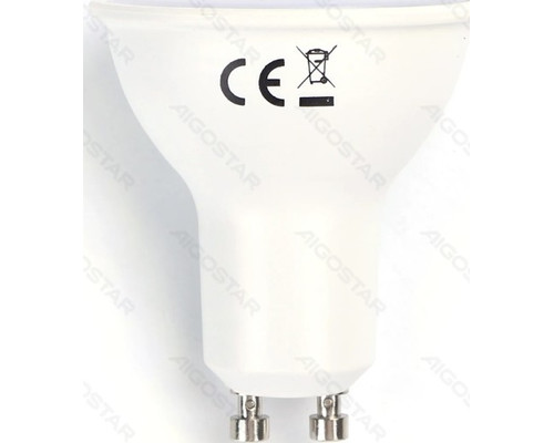 BOMBILLA LED GU10 6W 3000K LUZ CALIDA 480LM AIGOSTAR (Espera 4 dias)