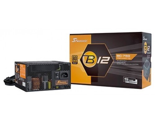 Seasonic B12 BC unidad de fuente de alimentación 750 W 20+4 pin ATX ATX Negro (Espera 4 dias)