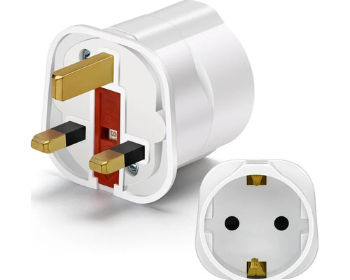 ADAPTADOR DE VIAJE UNIVERSAL A TIPO ALEMAN BLANCO AIGOSTAR (Espera 4 dias)