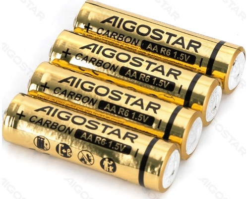 PILA DE CARBONO-ZINC R6P (AA) 1.5V 4 UDS AIGOSTAR (Espera 4 dias) PILA DE CARBONO-ZINC R6P (AA) 1.5V 4 UDS AIGOSTAR (Espera 4 dias)