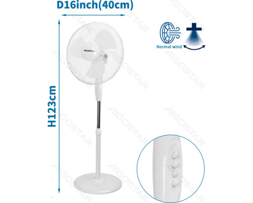 VENTILADOR DE PIE 55W BLANCO AIGOSTAR (Espera 4 dias) VENTILADOR DE PIE 55W BLANCO AIGOSTAR (Espera 4 dias)