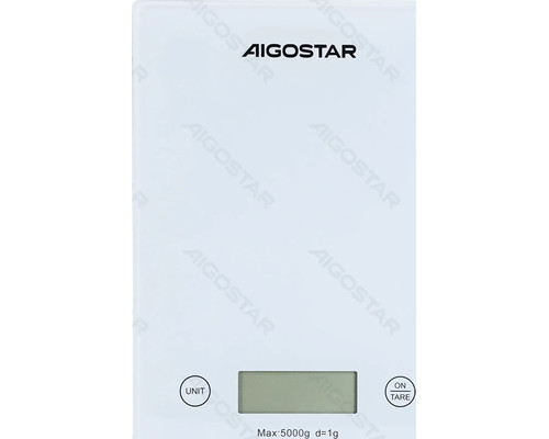 BASCULA DE COCINA DE 5 KG BLANCO AIGOSTAR (Espera 4 dias)