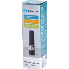 MOLINILLO DE PIMIENTA ELECTRICO 27gr NEGRO AIGOSTAR (Espera 4 dias) MOLINILLO DE PIMIENTA ELECTRICO 27gr NEGRO AIGOSTAR (Espera 4 dias)