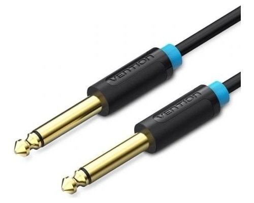 CABLE AUDIO ESTEREO MONO JACK 6.5/M JACK 6.5/M 10 M NEGRO VENTION (Espera 4 dias)