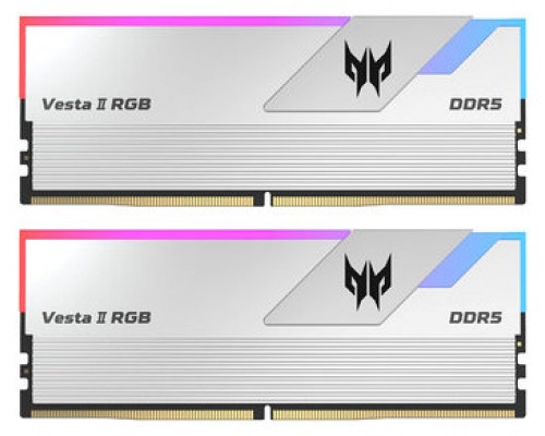 ACER Predator VESTA2-32GB-6000-1R8-V6 Silver Heatsink 16GB 1R*8 PC5 6000 CL30-38-38-76