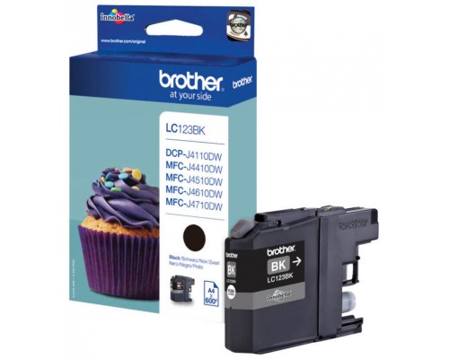 TINTA BROTHER LC-123BK NEGRO (Espera 4 dias)