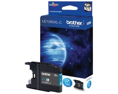 TINTA BROTHER LC-1280XLC CIAN ALTA CAPACIDAD 1.200PAG (Espera 4 dias)