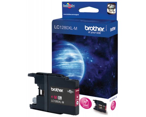 TINTA BROTHER LC-1280XLM MAGENTA ALTA CAPACIDAD (Espera 4 dias)