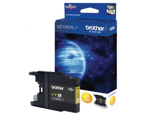 TINTA BROTHER LC-1280XLY AMARILLO ALTA CAPACIDAD (Espera 4 dias)