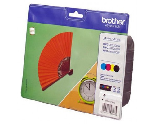 TINTA BROTHER LC-129XLVALBP PACK 4 COLORES (Espera 4 dias)