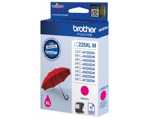 TINTA BROTHER LC-225XLM MAGENTA ALTA CAPACIDAD (Espera 4 dias)