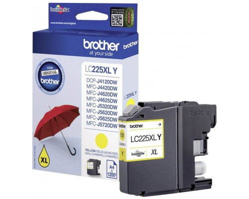 TINTA BROTHER LC-225XLY AMARILLO ALTA CAPACIDAD (Espera 4 dias)