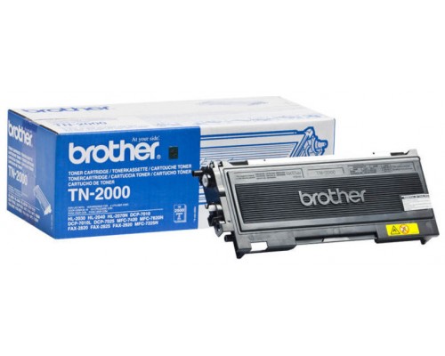 TONER BROTHER TN2000 NEGRO 2.500PAG (Espera 4 dias)