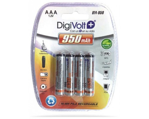 Pila Recargable Aaa/r3 950 Mah Bt4-950 "blister