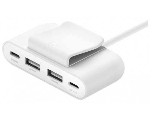 Hub Belkin Buz001bt2mwhb7 Extensor 4 Puertos 2 Usb-c 2