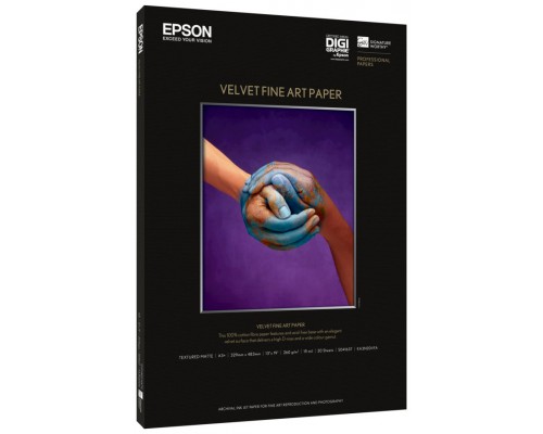 Epson GF Papel Velvet Fine Art. A3+, 20 h, 260g.