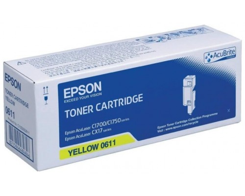 Epson AcuLaser C1700/1750/CX17 Toner Amarillo 1.400 Paginas.