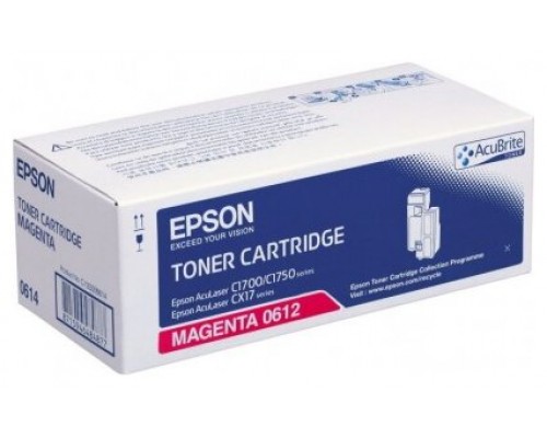 Epson AcuLaser C1700/1750/CX17 Toner Magenta 1.400 Paginas.