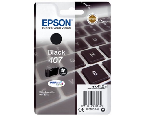 EPSON CARTUCHO 407 NEGRO 2600PAG - WF4745