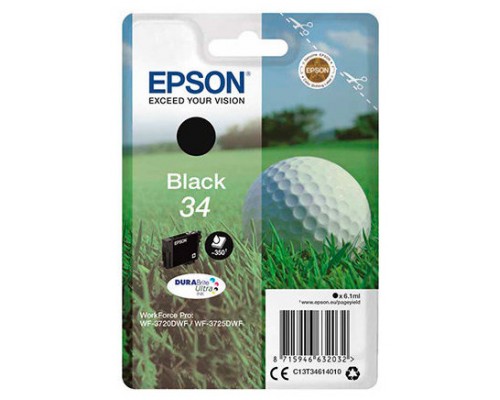 EPSON Singlepack Black 34 DURABrite Ultra Ink