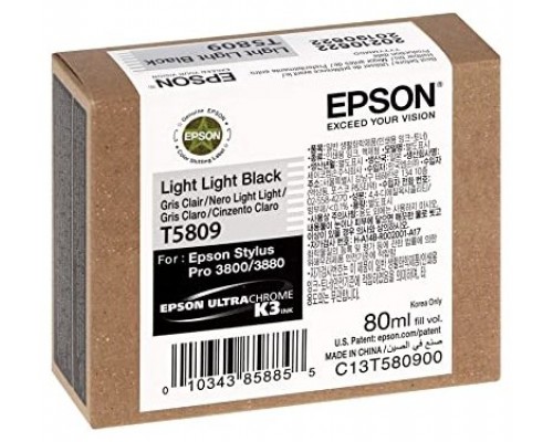 Epson Stylus Pro-3800/3880 Cartucho Gris claro (80ml)