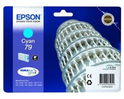 Epson Cartucho Cian L 900 paginas WorkForce Pro WF-5xxx Series / WF-4630DWF nº79