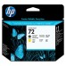 CABEZAL HP 72 NEGRO MATE Y AMARILLO