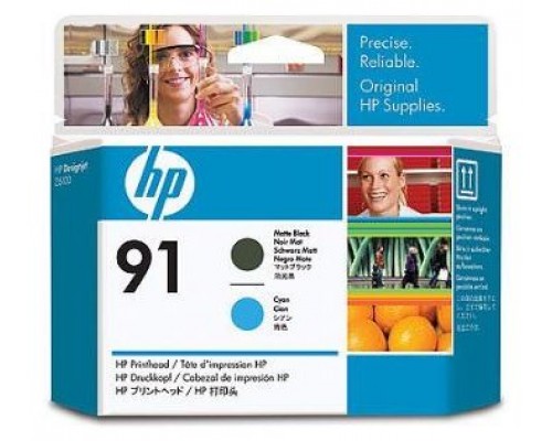 HP Designjet Z6100 cabezal de impresion Negro Mate y Cian nº91