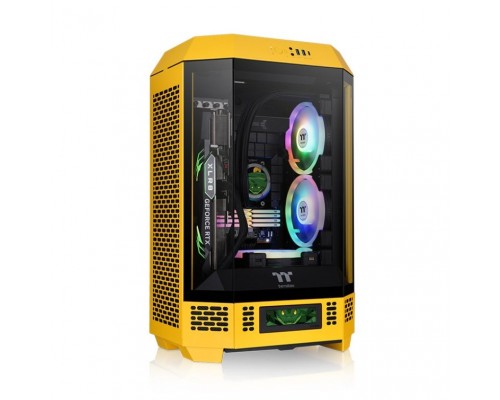 CAJA THERMALTAKE THE TOWER 300 BUMBLEBEE MINI-ITX 2XUSBA 3.2 SIN FUENTE NEGRO