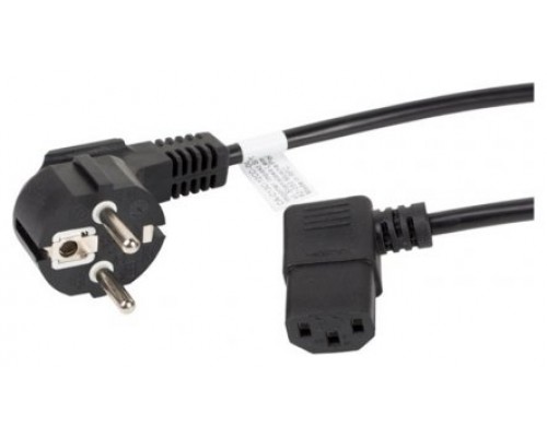 CABLE DE ALIMENTACION LANBERG SCHUKO CEE 7/7 A IEC320 C13 ACODADO 1.8M