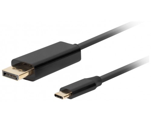 CABLE USB-C A DISPLAYPORT LANBERG MACHO/MACHO 3.0M 4K 60HZ NEGRO