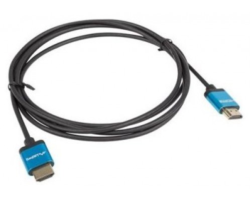 CABLE HDMI LANBERG MACHO/MACHO V2.0 4K SLIM 1M NEGRO