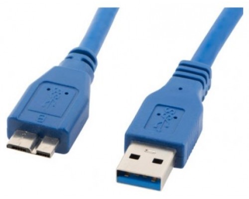 CABLE USB LANBERG 3.0 MACHO/MICRO USB MACHO 0.5M AZUL