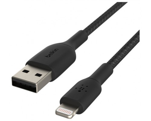 Cable Belkin Caa002bt1mbk Lightning Usb-a Trenzado