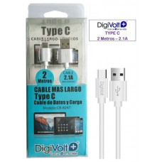 Cable Usb-c A Usb-a Datos Y Carga 2m Largo 3.0a