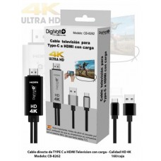 Cable Mhl Usb-c A Hdmi Para Smartphones Con Usb-c