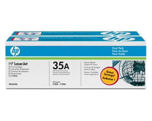 HP Laserjet P1005/1006/1007/1009 Toner Negro (Pack 2)