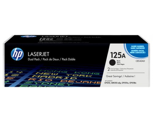 HP Laserjet CP1210, CM131 Toner negro nº125A (Pack 2) - DESC