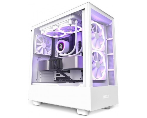 CAJA ATX SEMITORRE NZXT H5 ELITE BLANCA CRISTAL