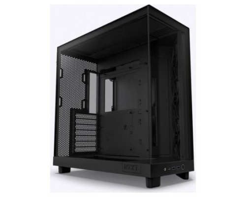 CAJA ATX SEMITORRE NZXT H6 FLOW NEGRO CRISTAL TINTADO