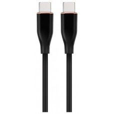 CABLE DE CARGA Y DATOS GEMBIRD (PD) TIPO-C SILICONA ALTA CALIDAD 1,5M NEGRO