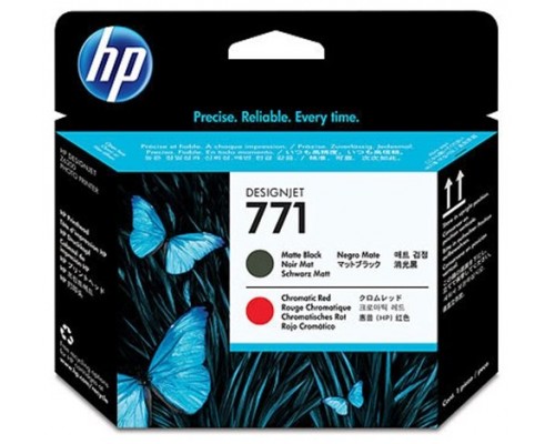 HP DesignJet Z6200/771 Cabezal negro mate/rojo cromatico